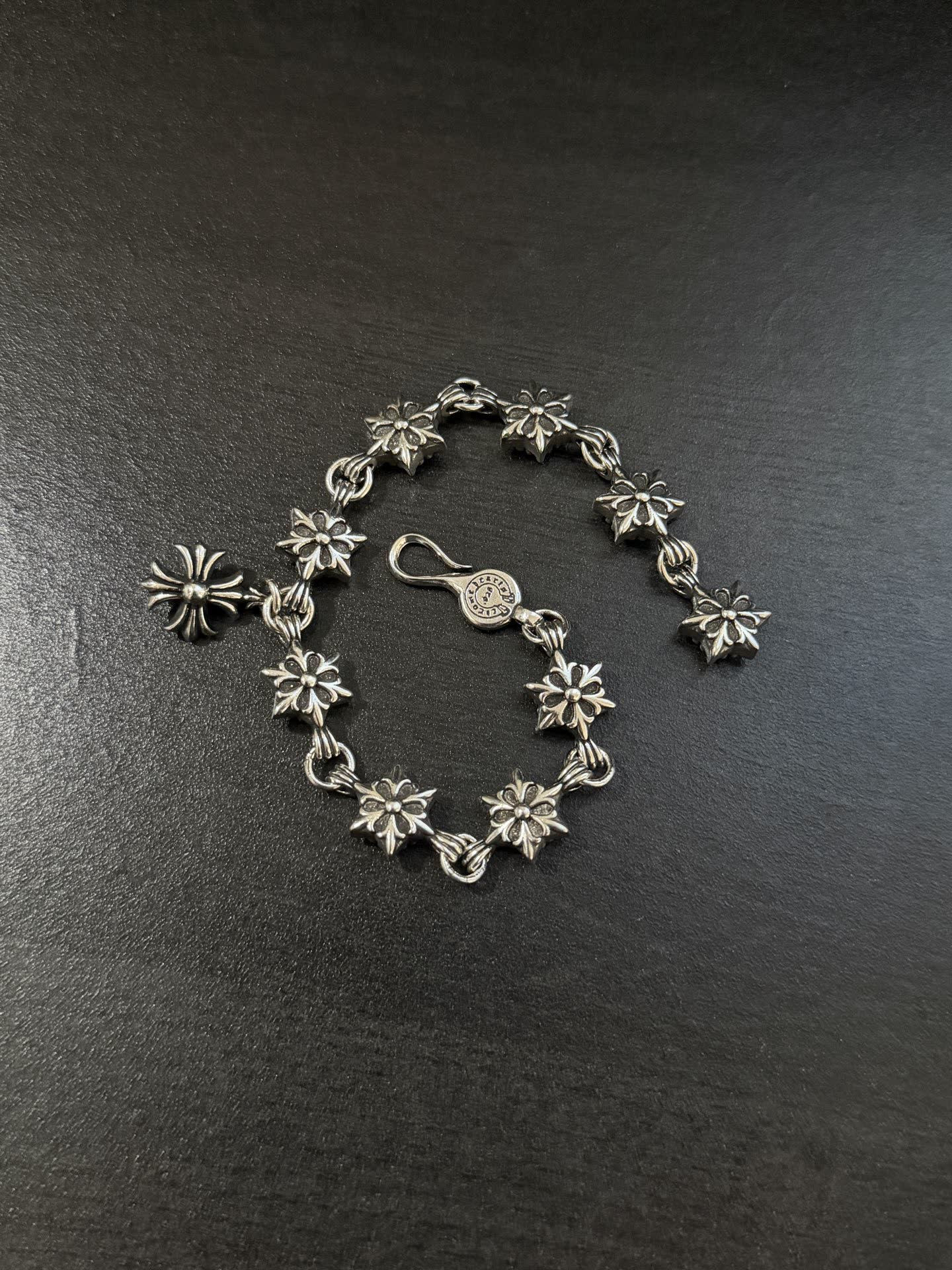 Chrome Hearts Silver Flower Bracelet